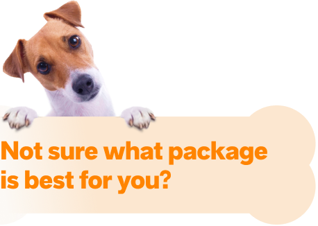 Confused Dog Not Sure What Package To Pick